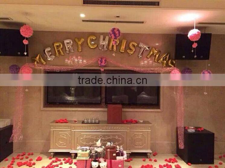 16 inch helium Inflatable Foil Balloons party Decoration gold foil/aluminum balloon