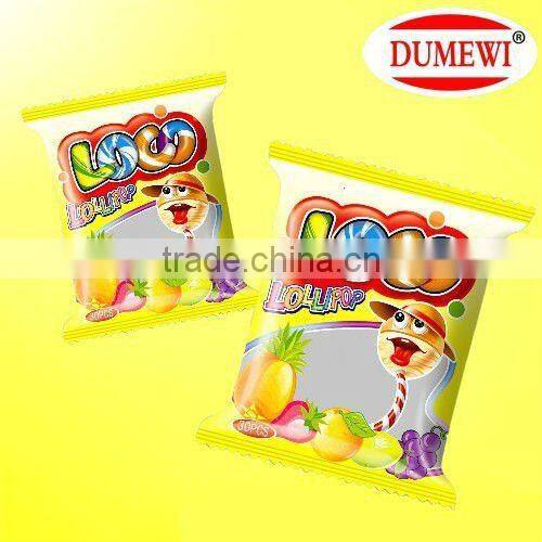 5.8g Colorful Chocolate and Peanut Flavor Lollipop