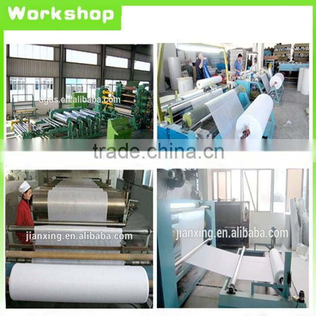 Adhesive one side tear away polyester fusible nonwoven gum stay interlining