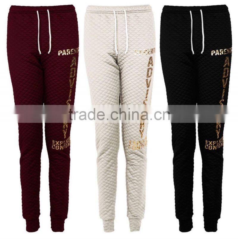 LADIES QUILTED PARENTAL WOMENS SWEATSHIRT TRACKSUIT