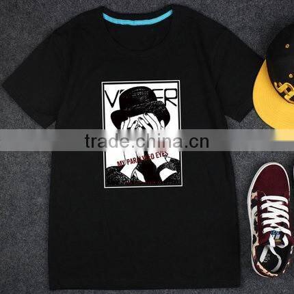 100% Cotton Custom Screen Printing T-Shirt digital printing men t-shirt