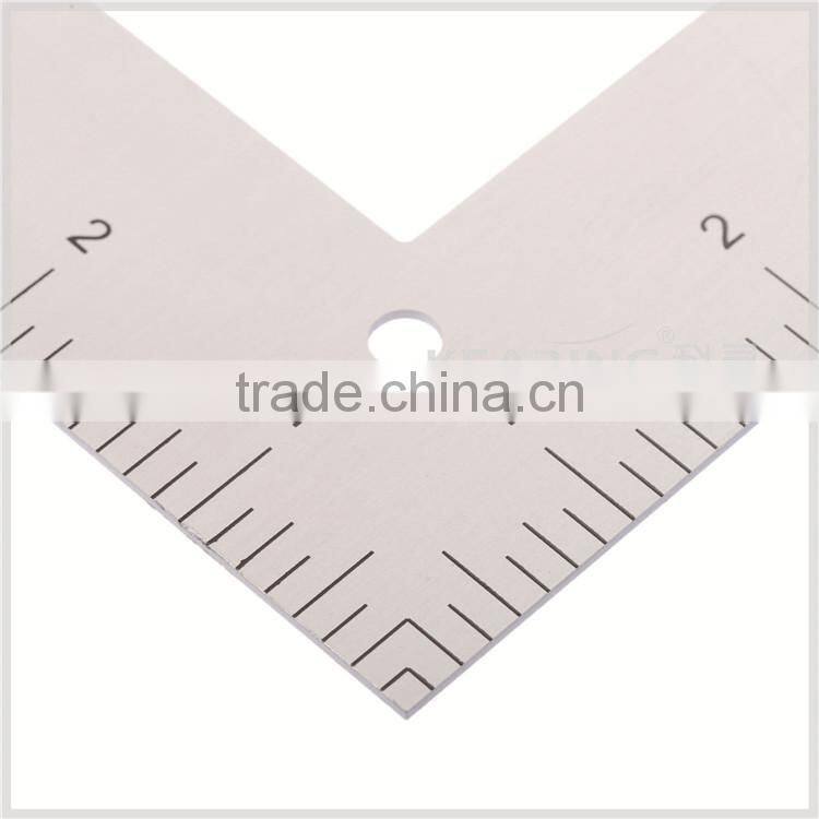 Kearing brand, 14'' & 24'' length metal L ruler, aluminum L shape ruler for sewing market, high quality metal ruler # 5124A