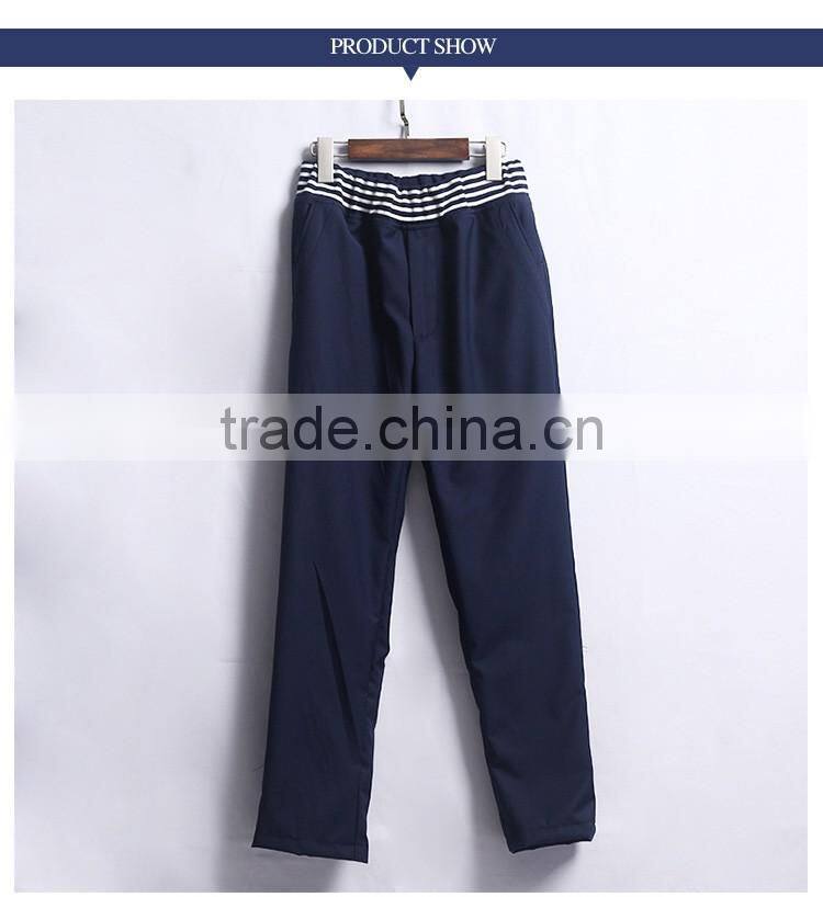 Custom Classic Style Navy Blue School Uniform Pants