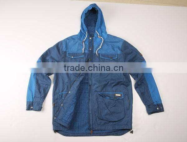 factory 100% cotton contrast color jacket stock