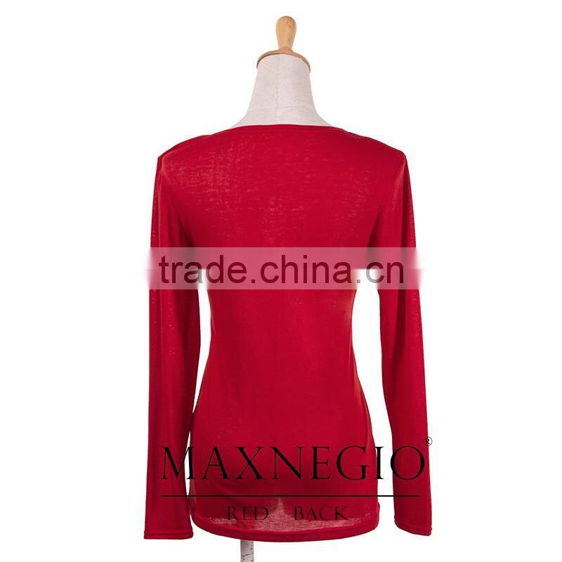 wholesale cheap price new fashion ladies blouse designs 2016 candy colors women long sleeve t shirt spring