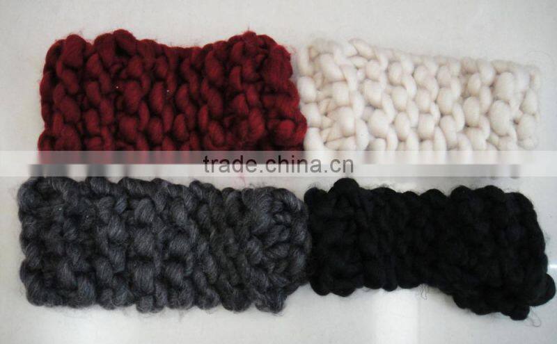2016 Fashion top quality women Hot stylish knitted cashmere acrylic new warm headband for winter