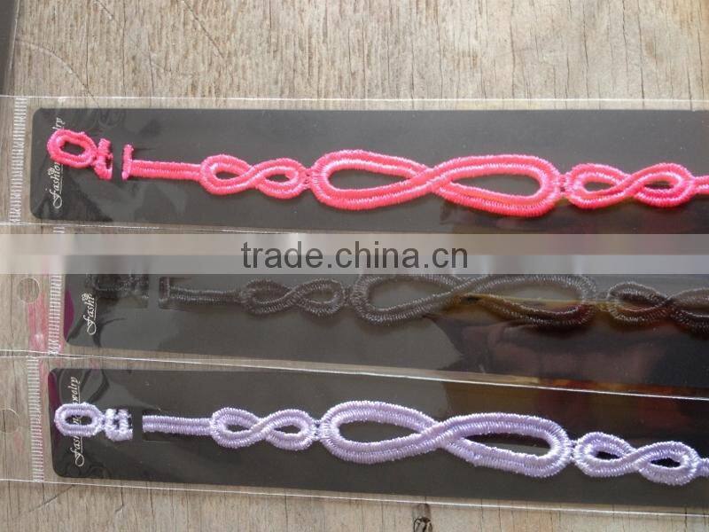 heart lock and key lace bracelet cheap lace bracelets custom design lace bracelet woven lace bracelet