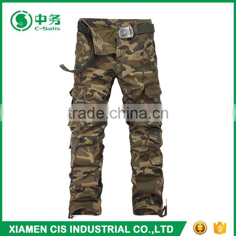 Wholesale Cheap Multi Pocket Camouflage Cargo Pants for Men