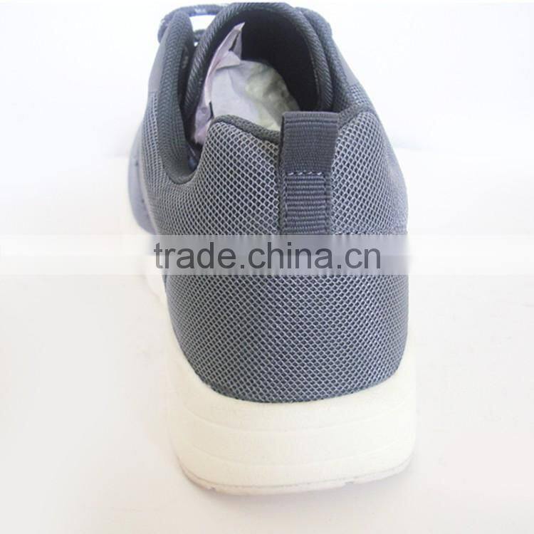 Factory supply grey mens air cushion sport shoes