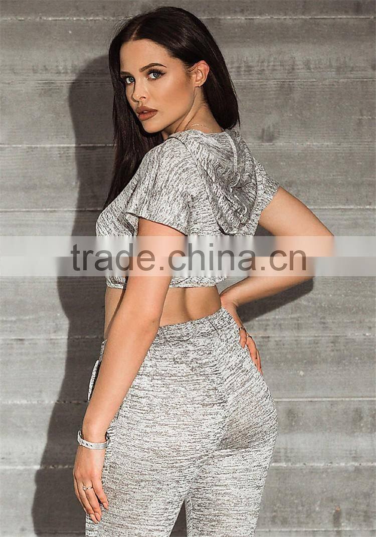 MGOO Custom Made Grey Marel Slit Hoodies Crop Tops Marvel Jersey Plain Hoodies Sleeveless Summer Shirts