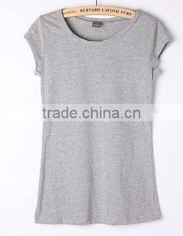 Long Body length cotton plain T-shirt for women