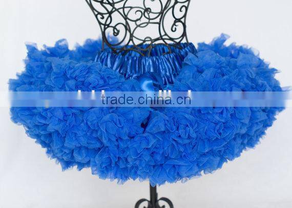 Wholesale blue tutu skirtsgirls rufle plus size skirts tutu dresses for girls