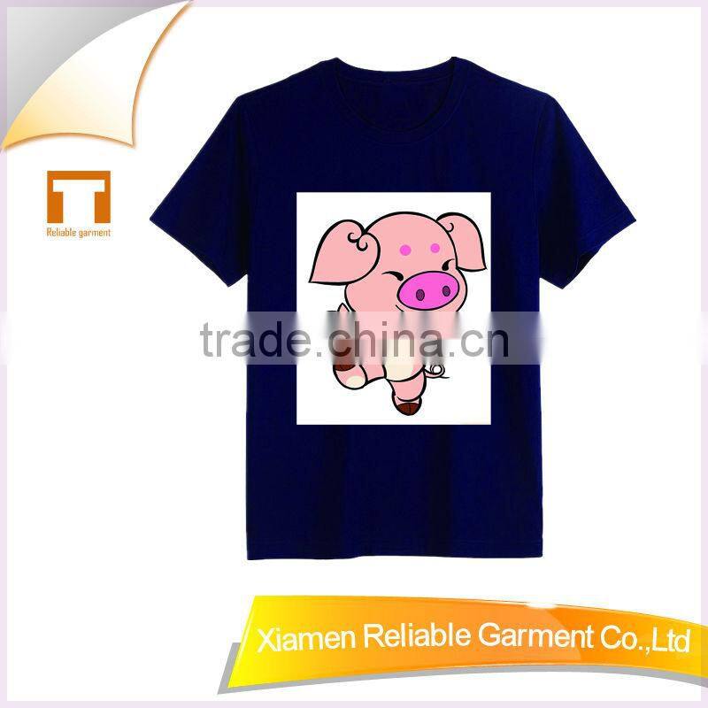 Hot!2016 fashion 100% cotton kid's fashion t-shirt animal pattern