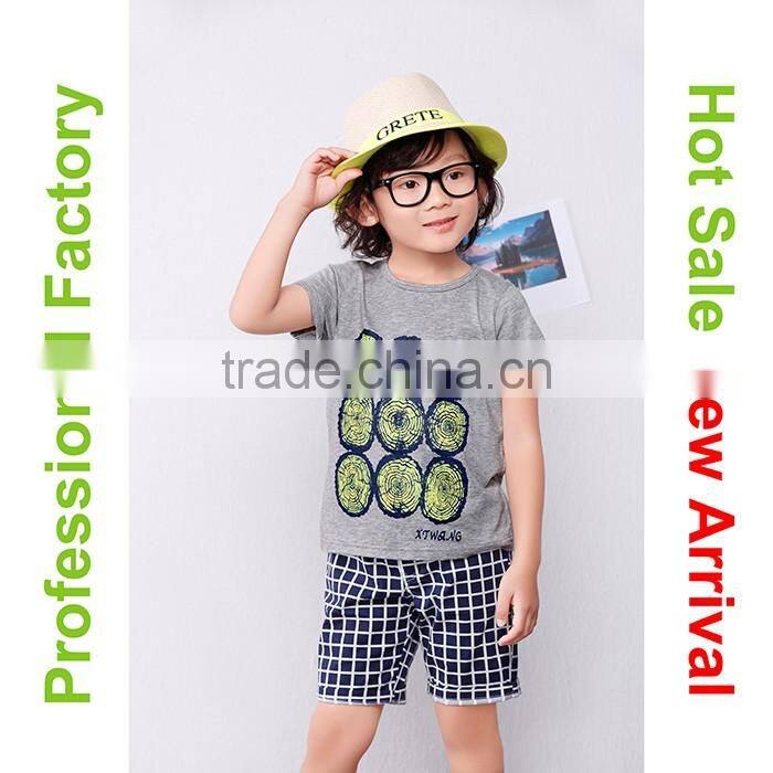 2015 custom wholesale children clothes set made in korea