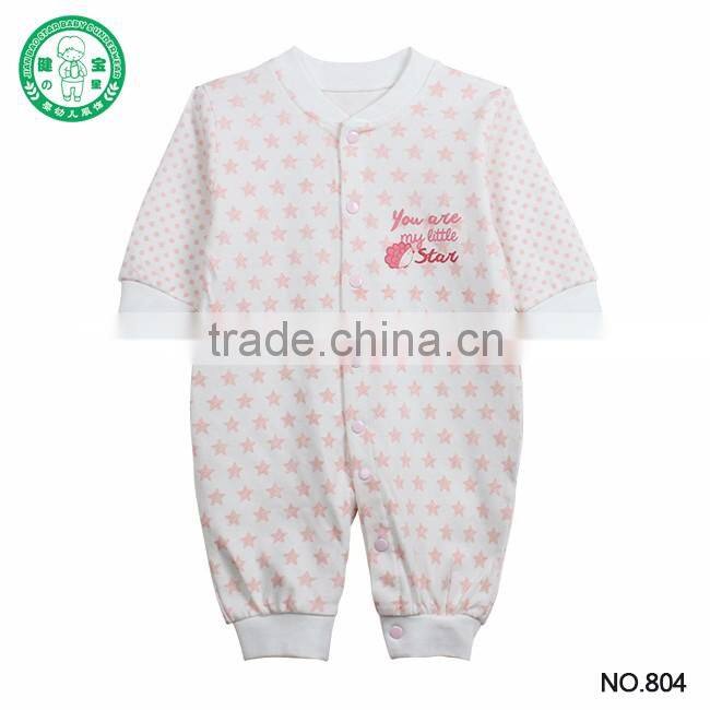 Spring/Autumun full sleeve high quality newborn baby romper hot selling baby girl bodysuit