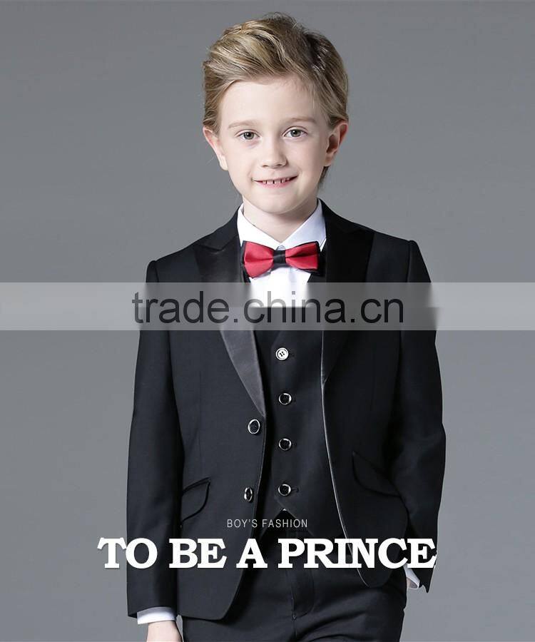ELPA NXB0042 fancy designer 3 piece wholesale black kids suit