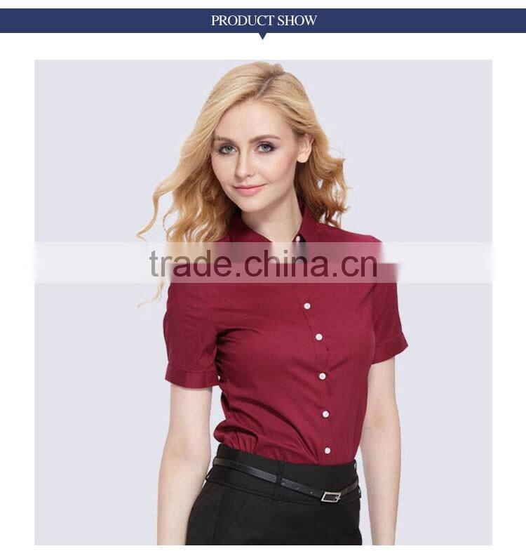 Ladies Bright Color Formal Shirt Women's Clothing Summer