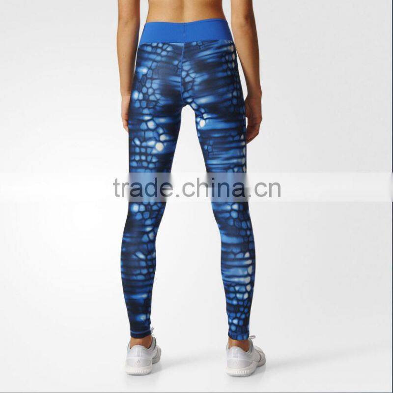Custom Hot Sale Leggins Printed Yoga Sports Tights Womens Fitness Capris