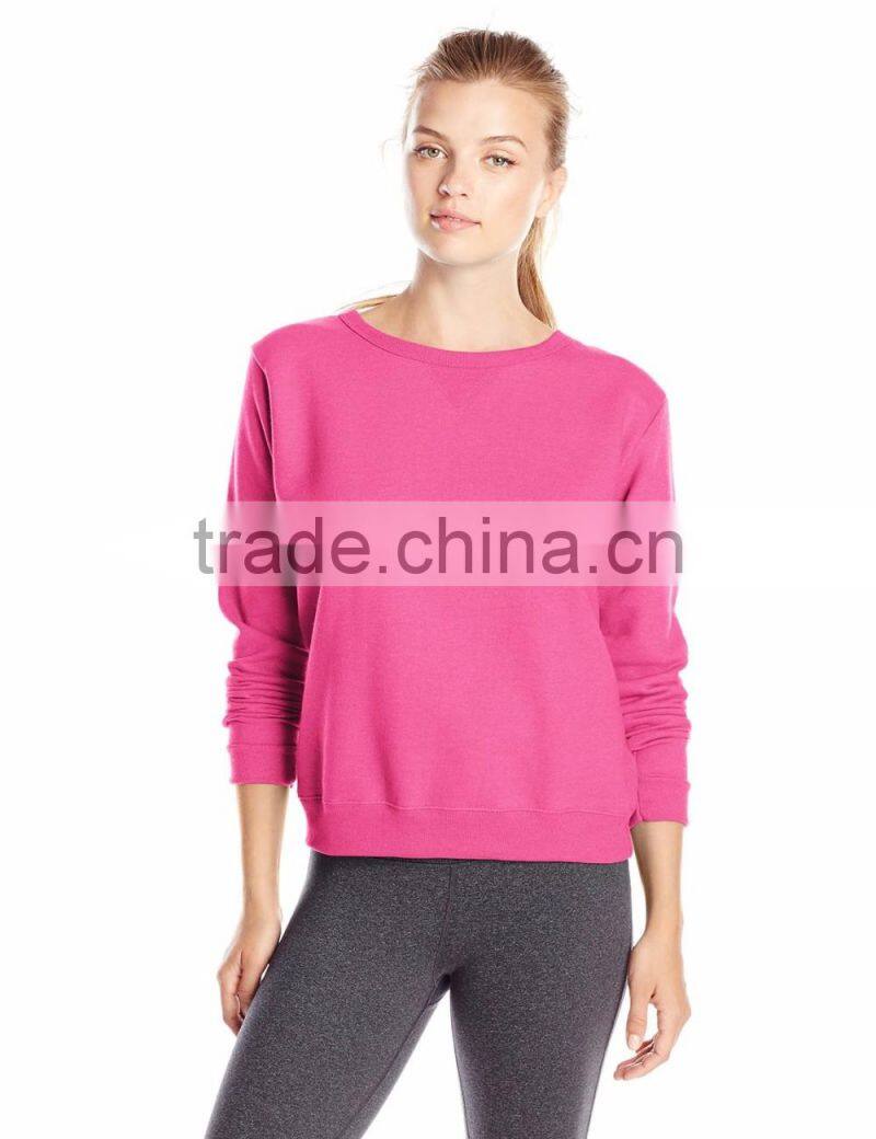 Custom Sports Plain Sweatshirts Cheap Fleece Sweater Girls Stylish Knitted Pullover Sweater
