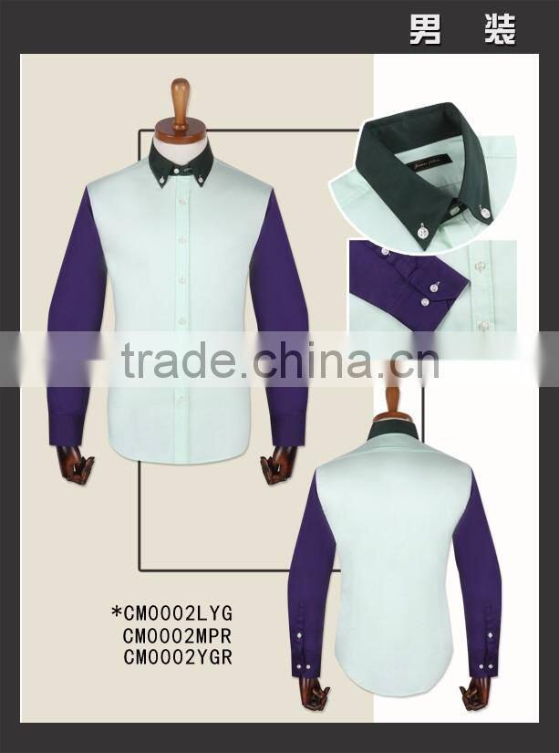 Latest 100% cotton colorful casual new fashion shirts for young men