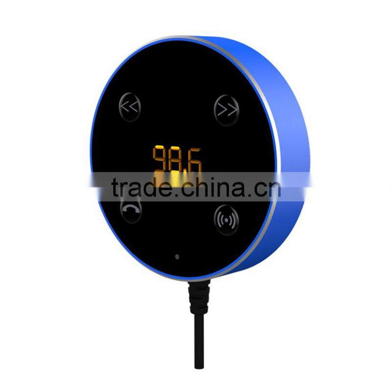 Bluetooth Car Kit FM Transmitter AUX Music Audio Receiver Hands-free 3.5mm with Dual USB Charger Car Accessories