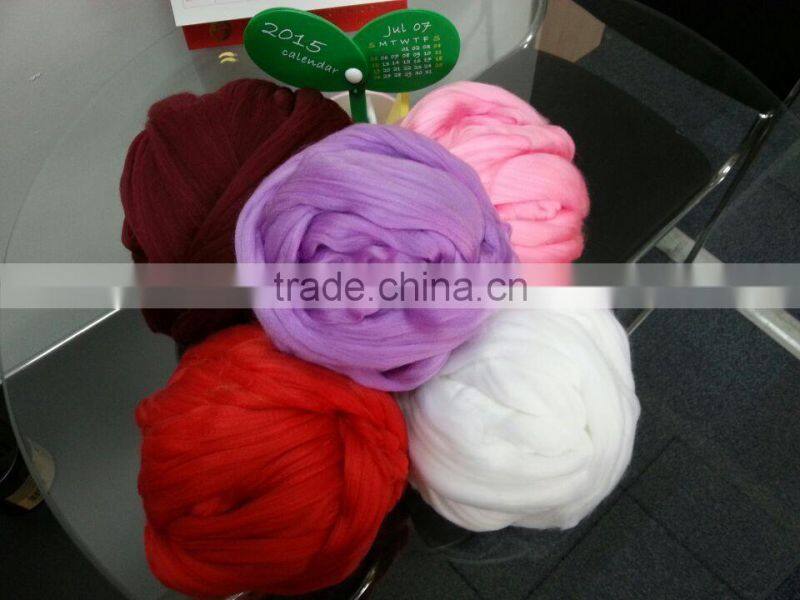 virgin grade high bulk polyester tops