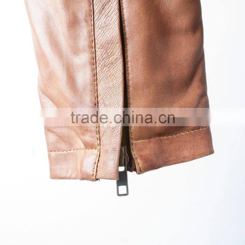 Custom Made Real Leather Biker Jacket / leather jacket