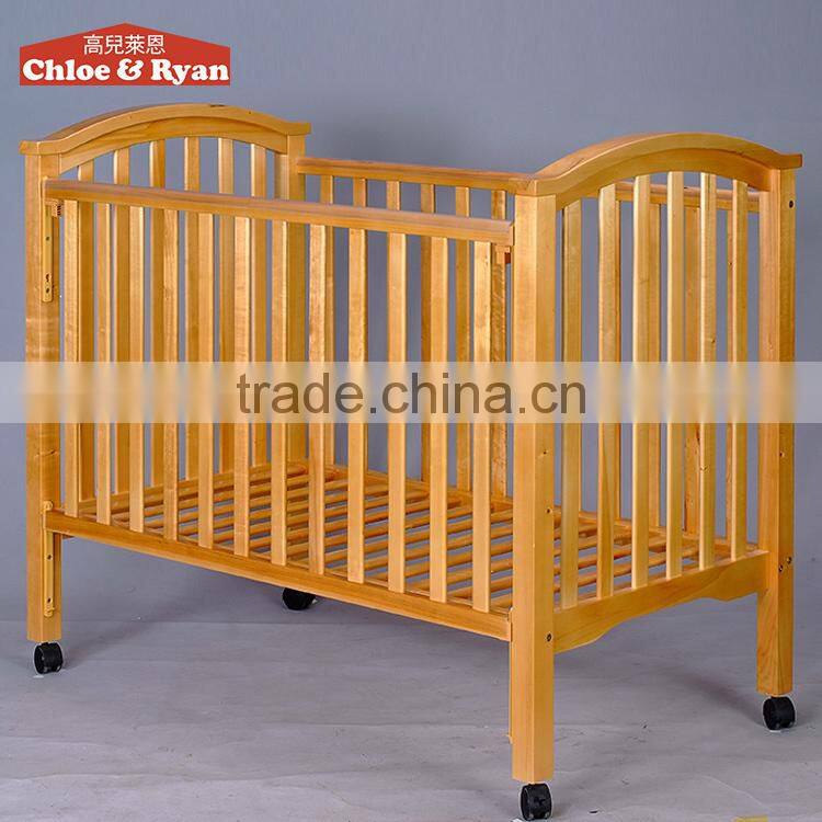 wholesale solid wood multifunction high quality bed baby cribs