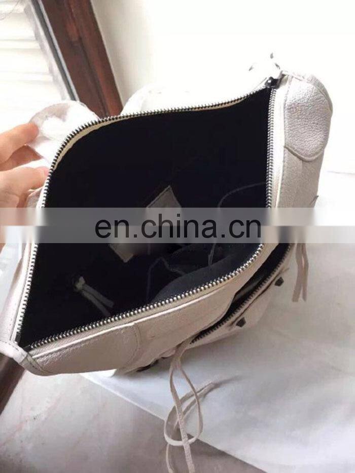 2015 High quality woman fashion white casual backpack