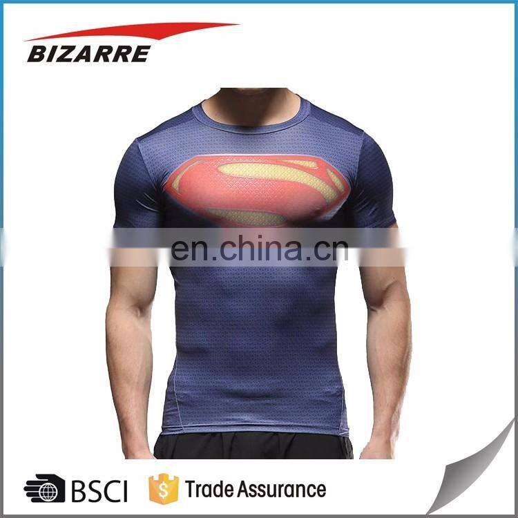 Slim fit shirt sport shirt color block athletics gym scoop neck men tee shirt
