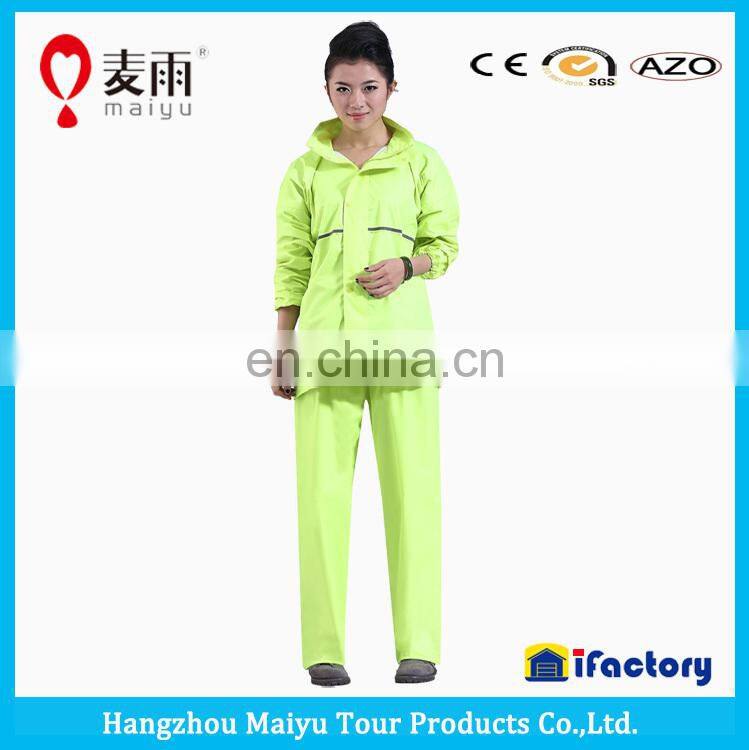 Maiyu women fashion clear thick pvc raincoat