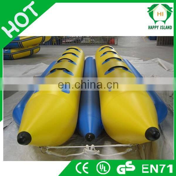 HI hot sale popular adults inflatable water banana boat for sale