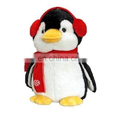 2016 Hot lovely wholesale custom christmas penguin plush toys