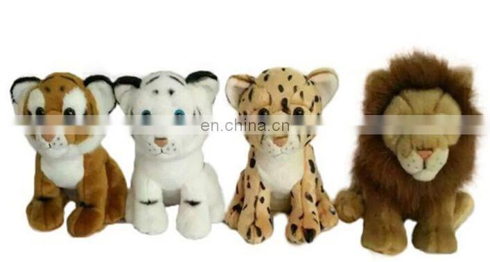 20cm custom simulation mini stuffed animals plush leopard toys for kids