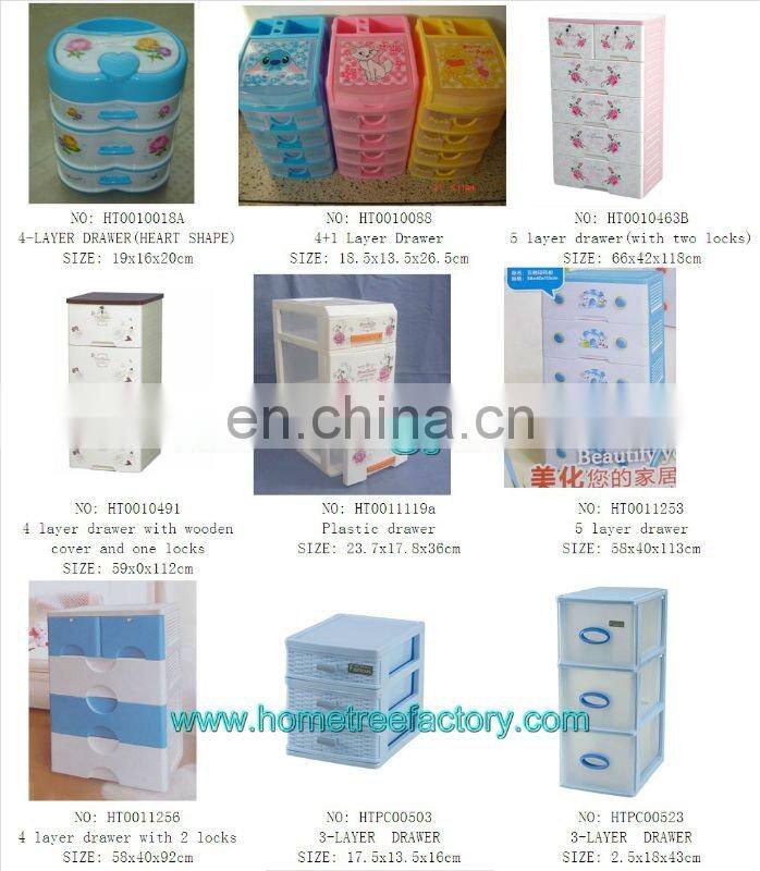 3 tier small kitchen drawer plastic