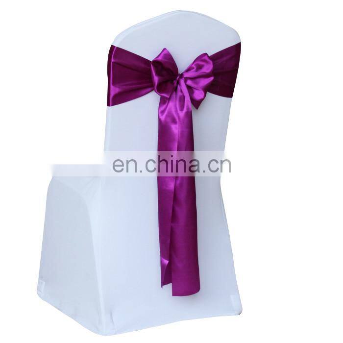 100% Polyester Colorful Wedding Used Customized Sized Organza Chair Sash