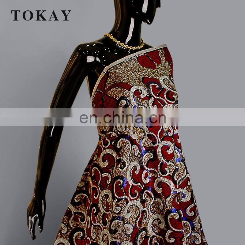 Beautiful best selling wax prints fabric with sequins