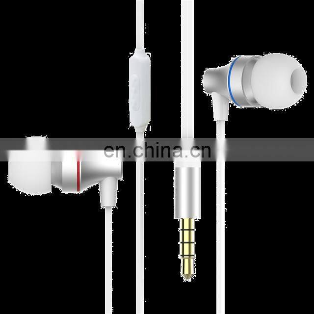 wholesale china Stock Custom stereo 3.5mm grey super bass stereo earphones
