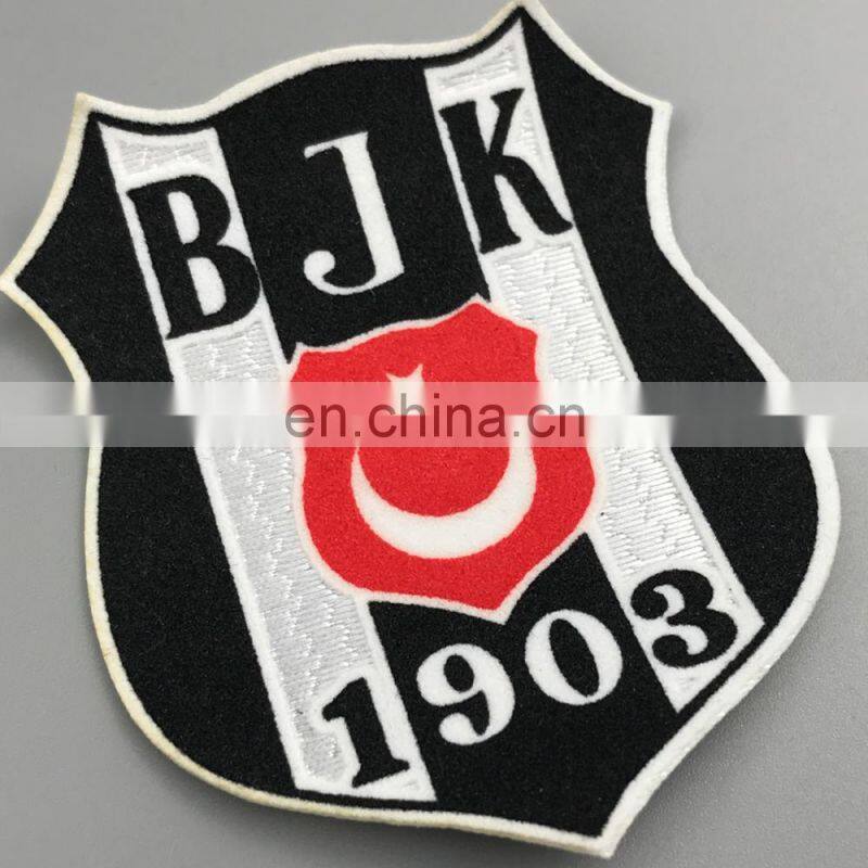 Football team shirt flock printing patches