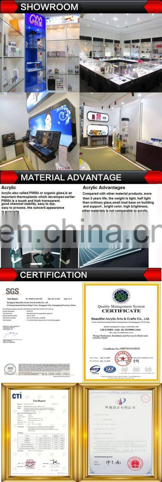 Superior quality small clear acrylic golf ball display case box with special structure