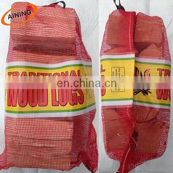 PE raschel mesh bag/Wholesale knitted plastic onion/fruit mesh bags for sale