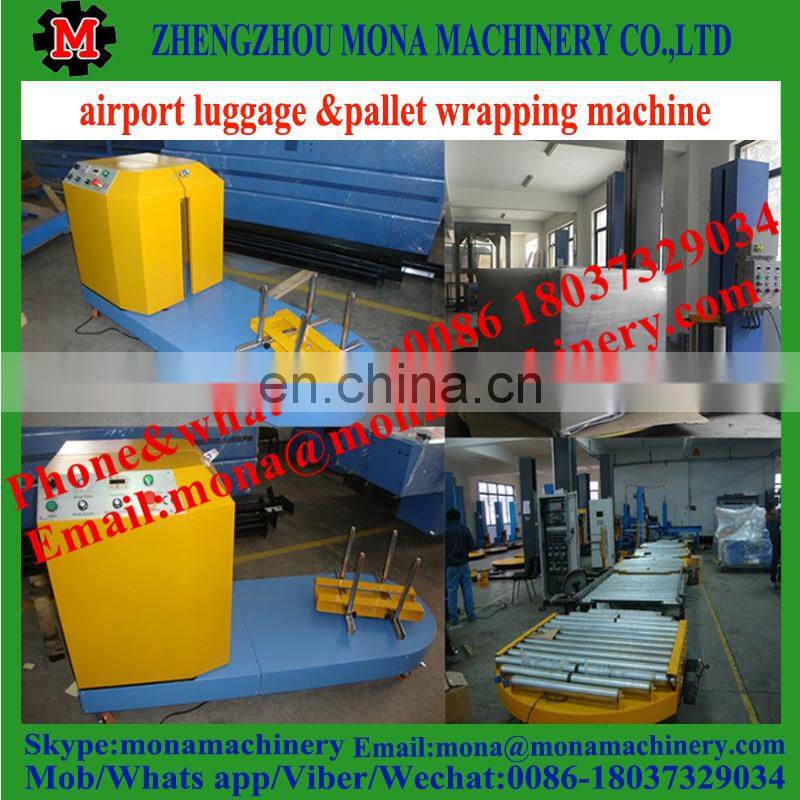 Multipurpose plastic pallet strap shrink wrapping machine