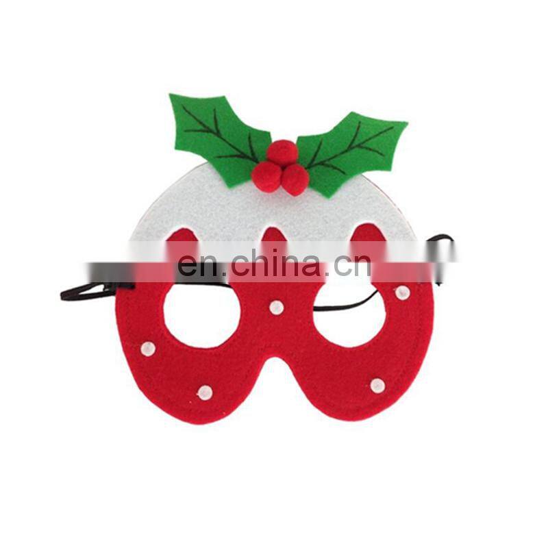 wholesale Christmas felt half face mask for decoration