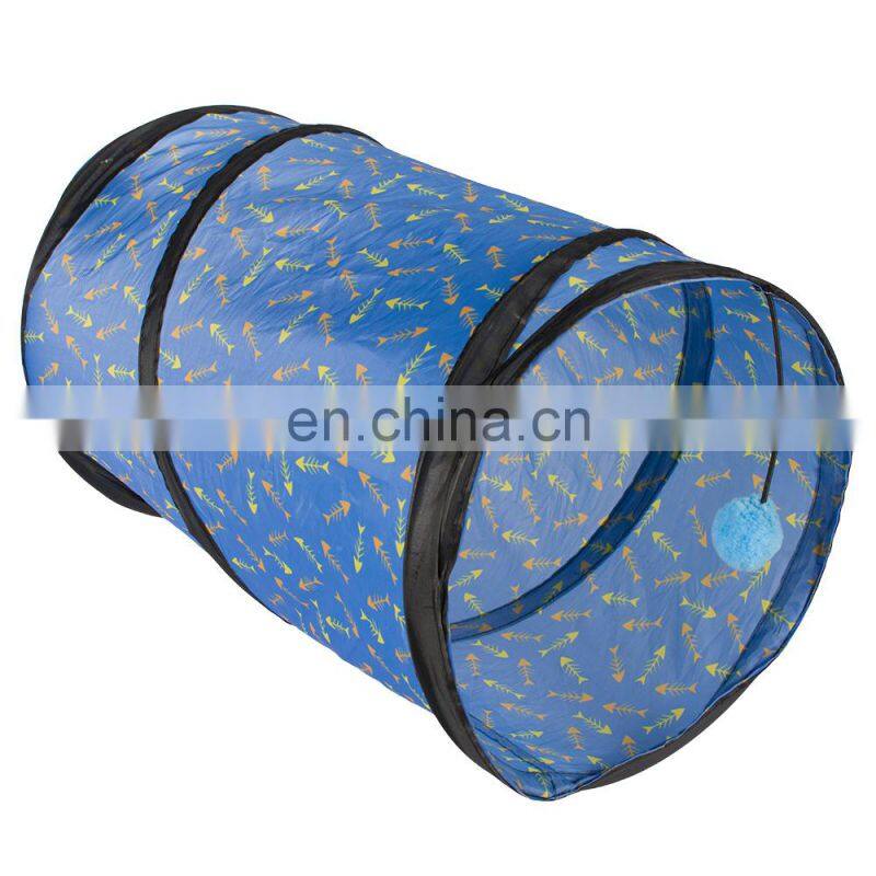 cheap fabric small easy carry cat tunnel