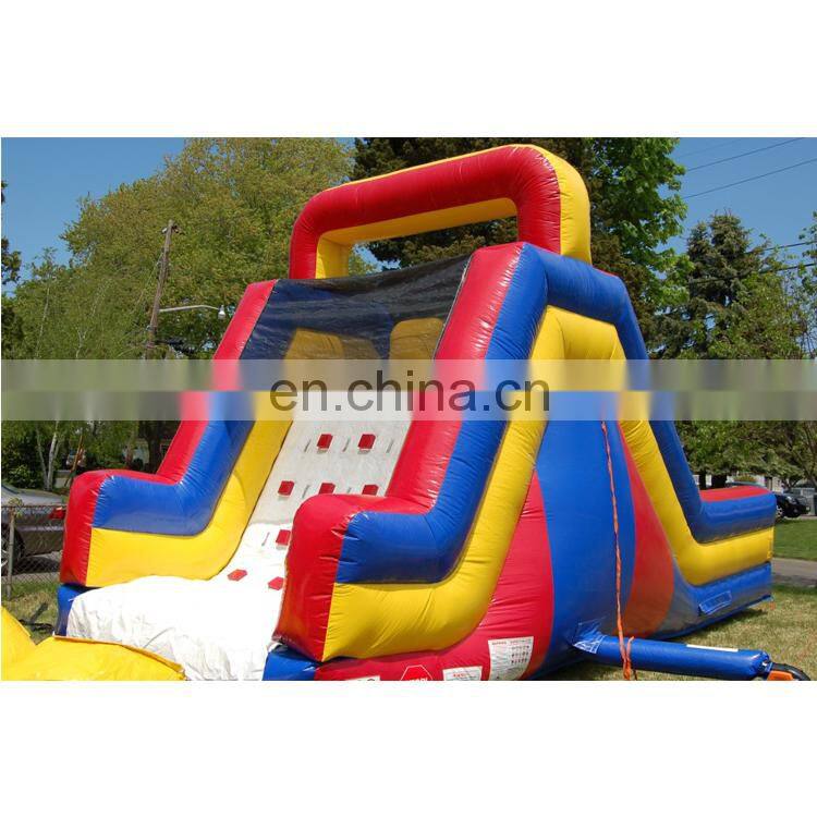 inflatable climbing wall with slide for sale