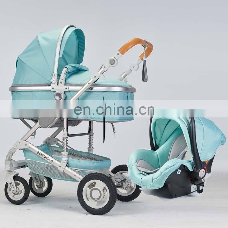 Wholesale baby products 5- point safety buckle multifunctional prams china baby stroller 3 IN 1 manufacturer