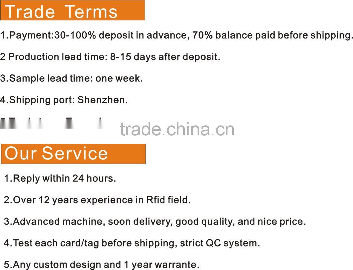 Factory price RFID card , bus payment card, ticket payment card