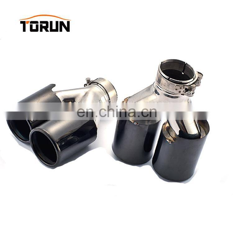 Hot sale high quality Universal two brothers exhaust black series dual exhaust tip