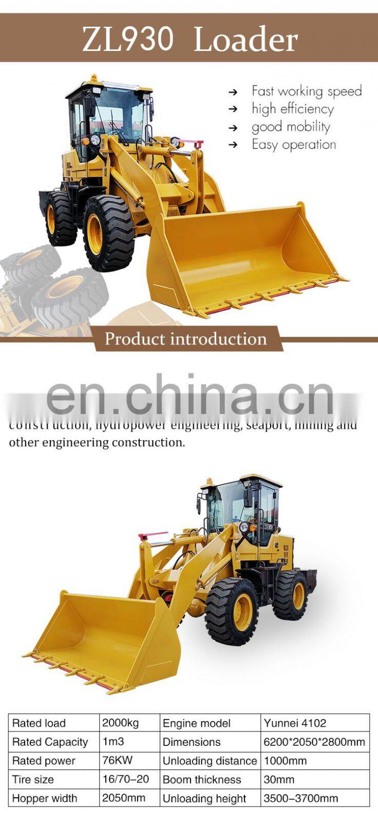 Hot ProductFront End Loader and Backhoe Loader Spare Parts Price
