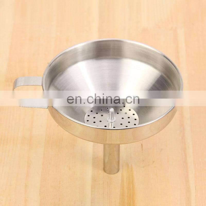 4 Inch 304 Stainless Steel Funnel With Detachable Strainer Kitchen Tools Funnels